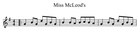 Miss McLeod's - staff notation