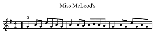 Miss McLeod's - staff notation