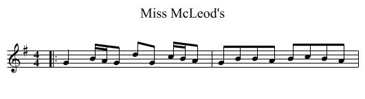 Miss McLeod's - staff notation