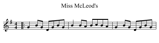 Miss McLeod's - staff notation