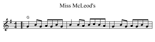 Miss McLeod's - staff notation