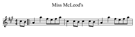 Miss McLeod's - staff notation