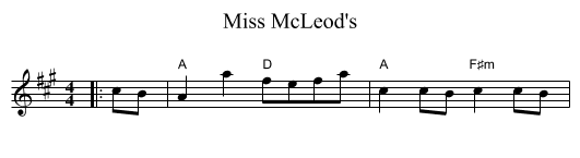 Miss McLeod's - staff notation