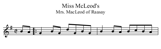 Miss McLeod's - staff notation