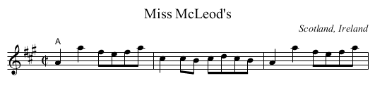 Miss McLeod's - staff notation