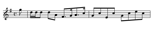 Miss McNellis's Strathspey - staff notation