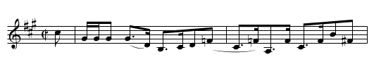 Miss McNiell's Reel - staff notation