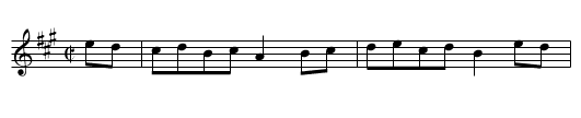 Miss Menagers Hornpipe. Le4.140 - staff notation