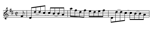 Miss Meynell's Reel - staff notation