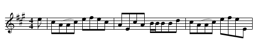 Miss Miller of Glenlee's Reel - staff notation