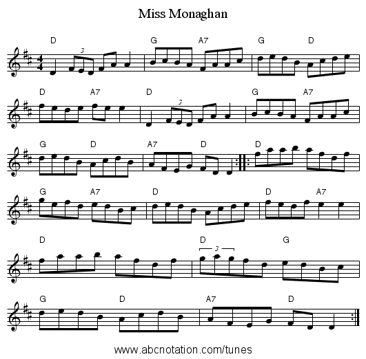 Miss Monaghan - staff notation
