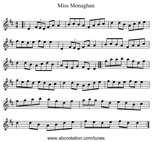 Miss Monaghan - staff notation