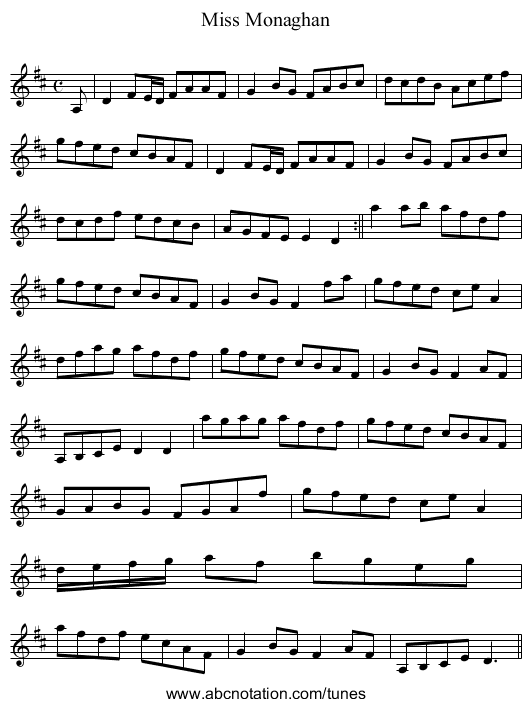 Miss Monaghan - staff notation