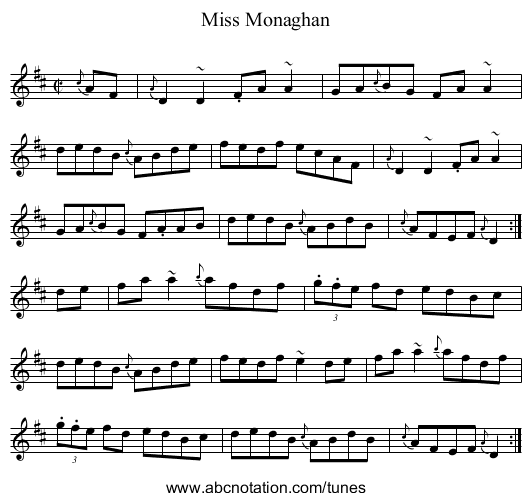 Miss Monaghan - staff notation