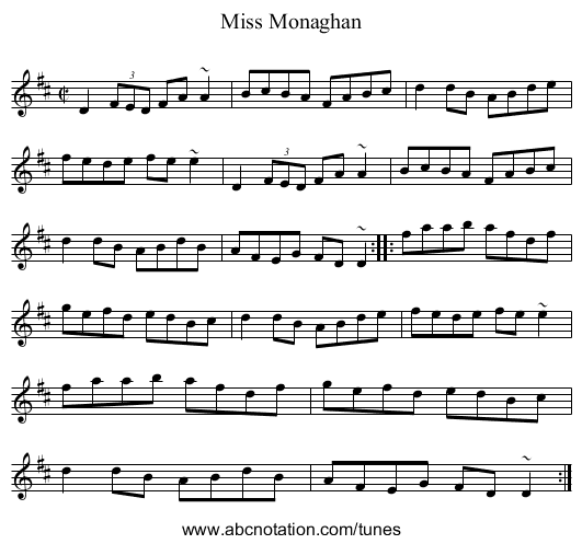 Miss Monaghan - staff notation