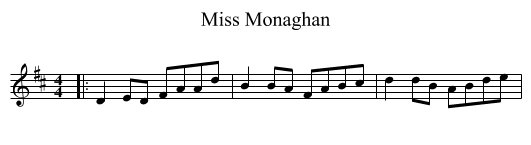 Miss Monaghan - staff notation
