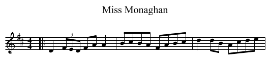Miss Monaghan - staff notation