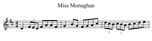 Miss Monaghan - staff notation