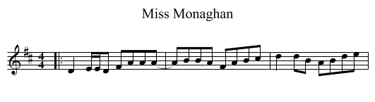 Miss Monaghan - staff notation