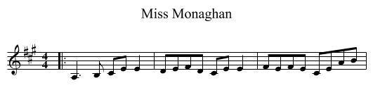 Miss Monaghan - staff notation