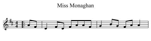 Miss Monaghan - staff notation