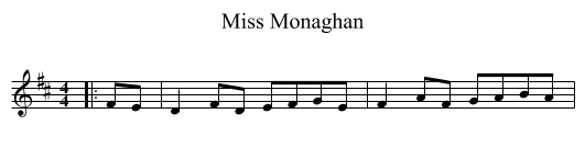 Miss Monaghan - staff notation