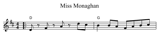 Miss Monaghan - staff notation