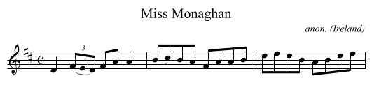 Miss Monaghan - staff notation