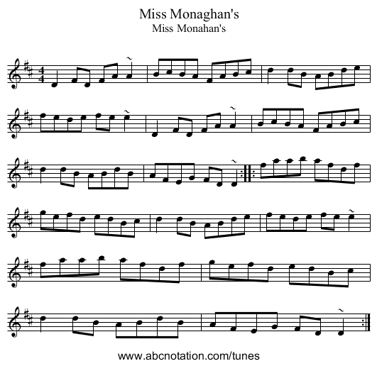 Miss Monaghan's - staff notation