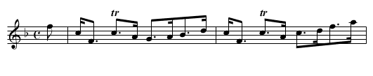 Miss Montgomerie of Skelmorlie - staff notation