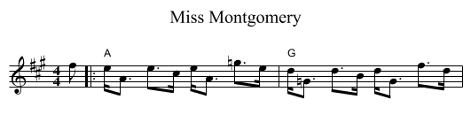 Miss Montgomery - staff notation