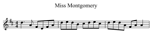 Miss Montgomery - staff notation