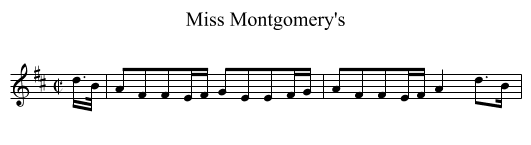 Miss Montgomery's - staff notation