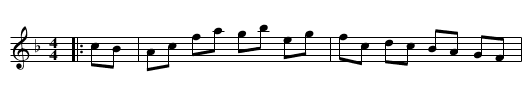 Miss Mountan's Hornpipe - staff notation