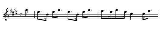 Miss Muir MacKenzie - staff notation