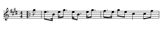 Miss Muir McKenzie's Strathspey - staff notation