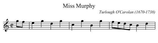 Miss Murphy - staff notation