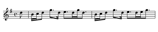 MISS MURRAY OF AUCHTERTYRE'S STRATHSPEY - staff notation