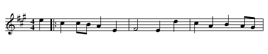 Miss Murray of Lintrose - staff notation