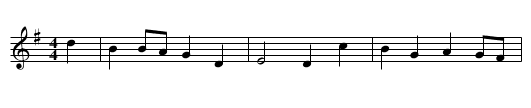 Miss Murray of Lintrose - staff notation