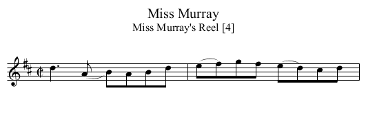 Miss Murray - staff notation