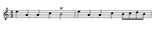 Miss Murray's Reel - staff notation