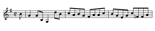 Miss Napier's Reel - staff notation