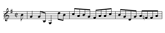 Miss Napier's Reel - staff notation