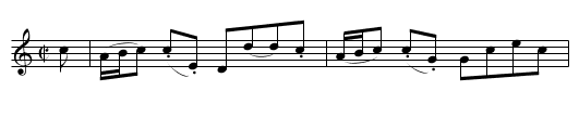 Miss Nelly Kennedy's Reel - staff notation