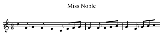 Miss Noble - staff notation