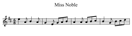 Miss Noble - staff notation