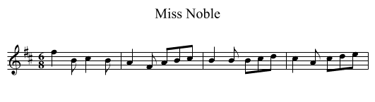 Miss Noble - staff notation