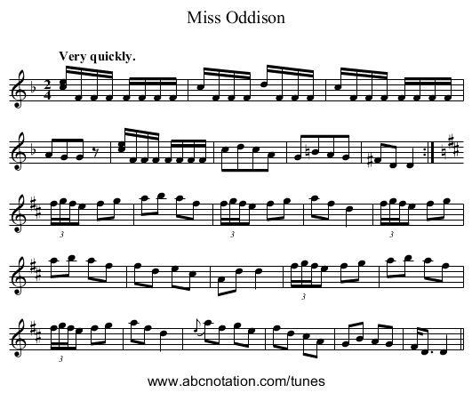 Miss Oddison - staff notation