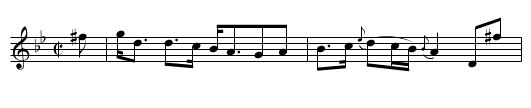 Miss Oustein’s Strathspey - staff notation